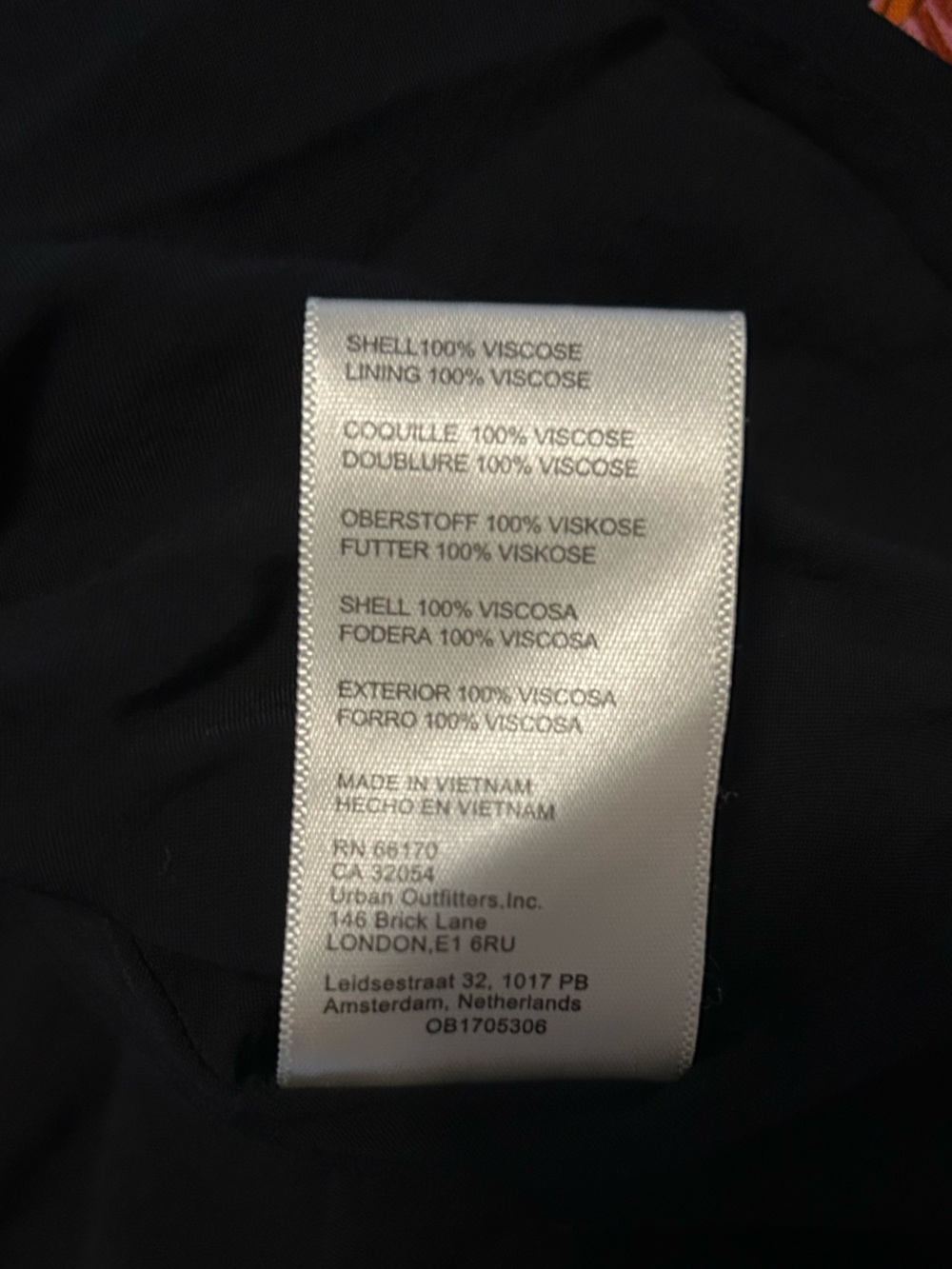 Free People Black Mini Dress with Pink and Green Floral Print - Picture 6 of 6
